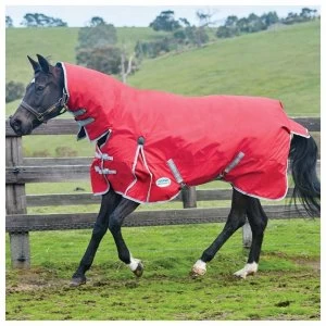 Image of Weatherbeeta Comfitec Classic Lite Combo Turnout - Red/Silver/Navy