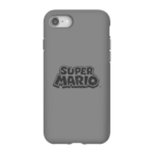 Image of Nintendo Super Mario Distressed Logo Phone Case - iPhone 8 - Tough Case - Gloss