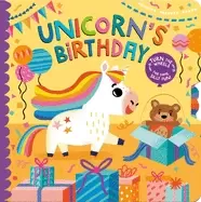Image of unicorns birthday turn the wheels for some silly fun