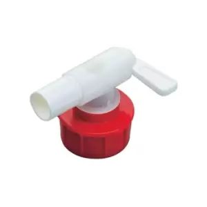Image of Robinet d'ecoulement plastique blanc 34mm NW 10 GRAF