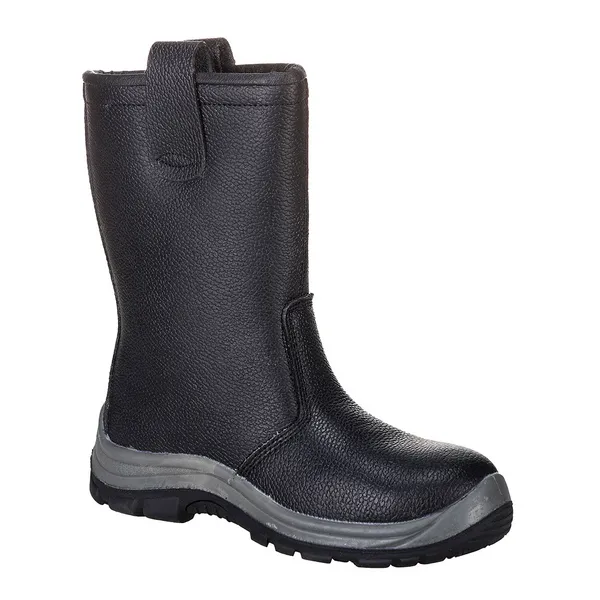 Image of Portwest Steelite S1P CI HRO Safety Rigger Boots FW12BKR41 Colour: Black