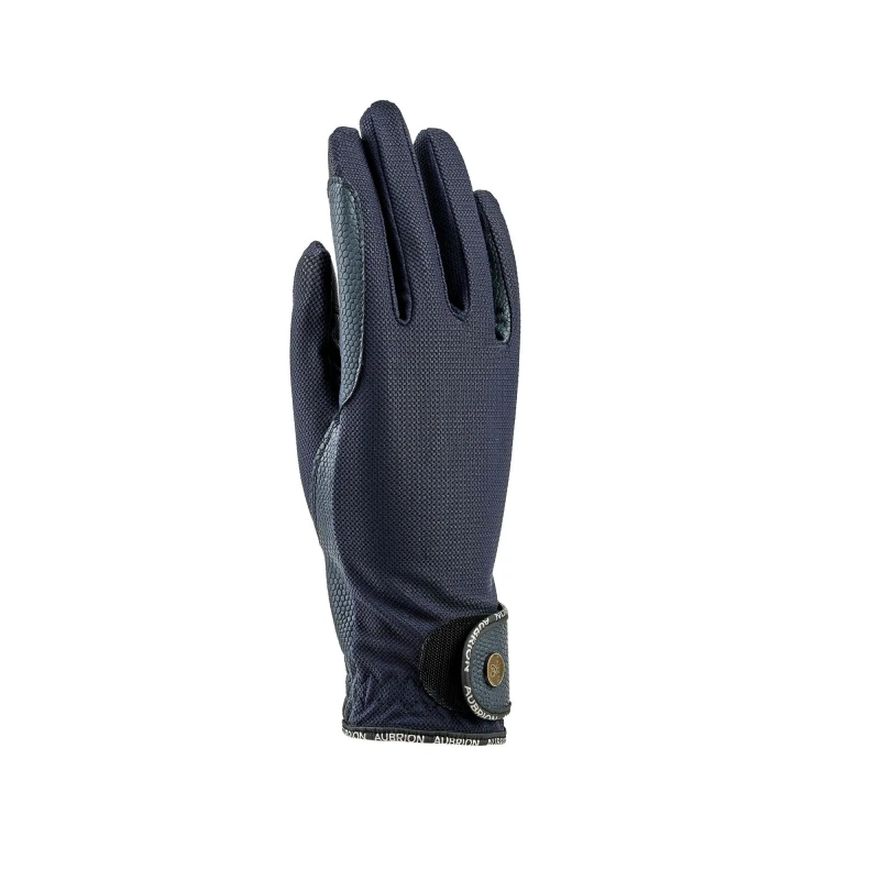 Image of Aubrion Aubrion Aero Flex Fit Riding Gloves in Navy Size: large Navy L Unisex 5063527220806