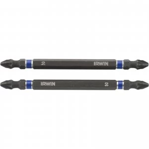 Image of Irwin Double Ended Impact Pozi Screwdriver Bit PZ2 100mm Pack of 2