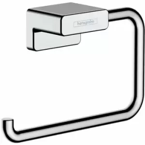 Image of Hansgrohe - AddStoris Bathroom Toilet Roll Holder Chrome Wall Mount Modern - Silver