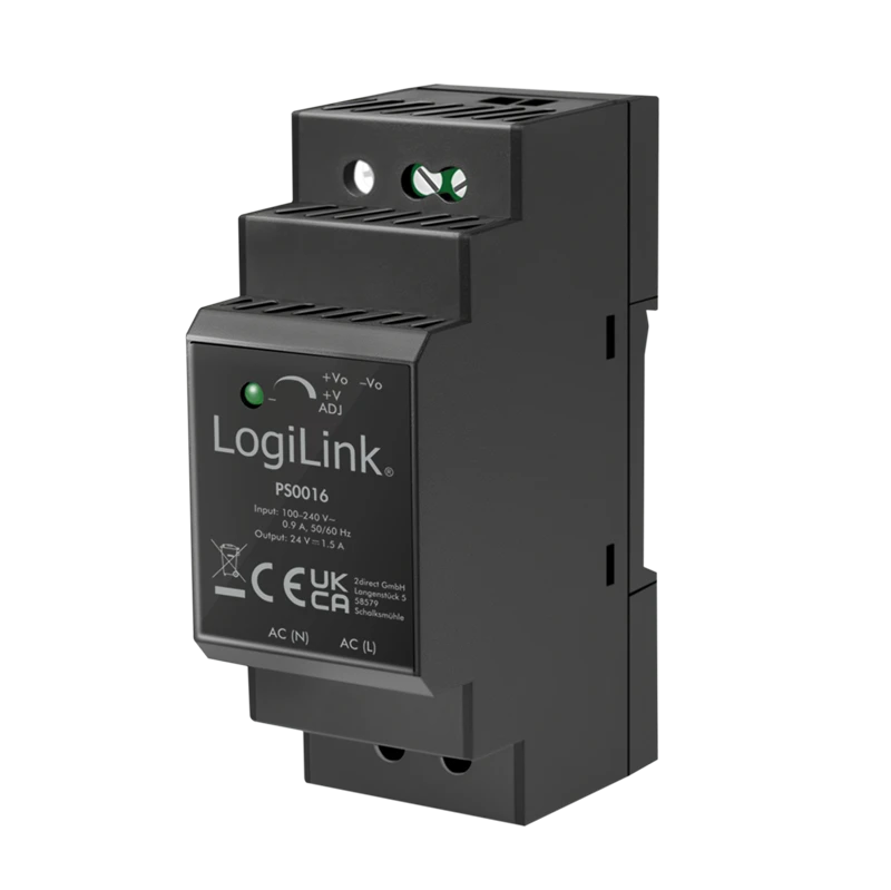 Image of LogiLink DIN Rail Power Supply 36 W / 24 V