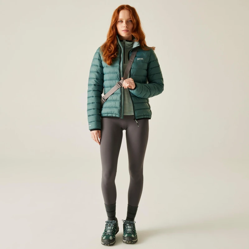 Image of Regatta Womens Marizon Weatherproof Synthetic Insulated Puffer Jacket Spruce Green female 12 (M)