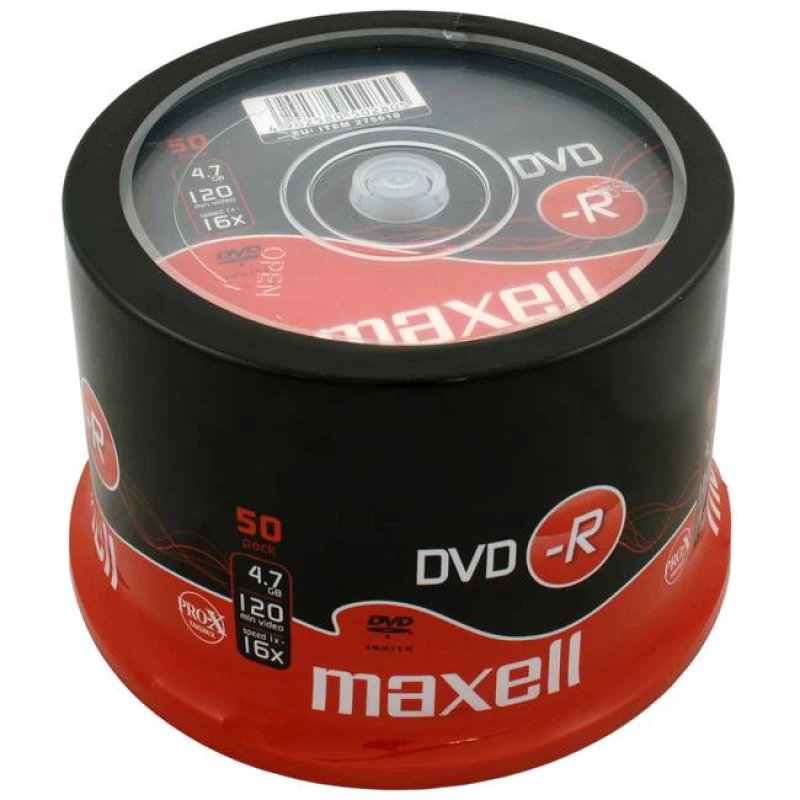 Image of Maxell DVD-R 4.7GB 16X 50-Pack 4.7 GB 50 pc(s)