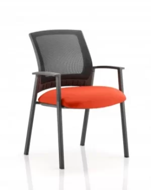 Image of Metro Visitor Chair Bespoke Colour Seat Orange