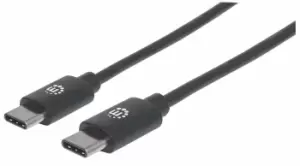 Image of Manhattan USB-C to USB-C Cable, 1m, Male to Male, 480 Mbps (USB...