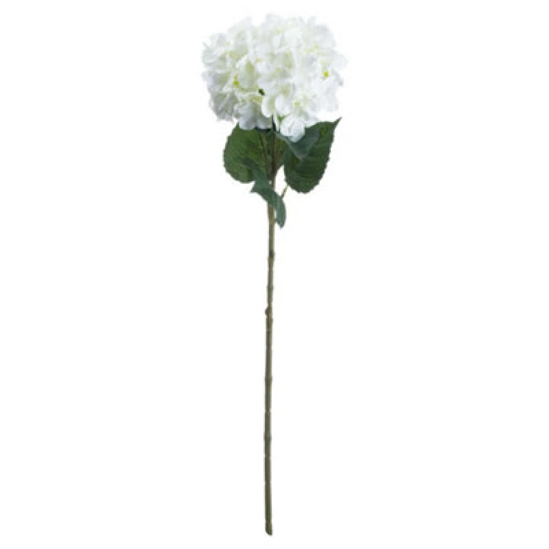 Image of Hill Interiors Artificial Single Stem Hydrangea White (One Size)