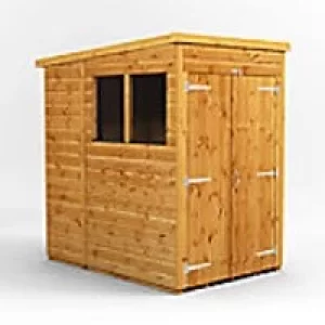 Image of Power Garden Shed 46PPDD Golden Brown 4x6
