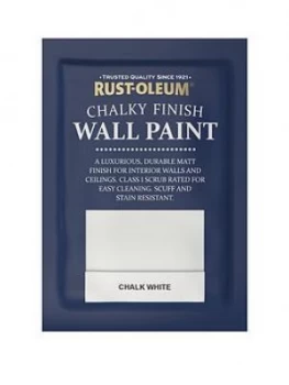 Image of Rust-Oleum Rust-Oleum Chalky Wall Paint 10ml Tester Sachet Chalk White