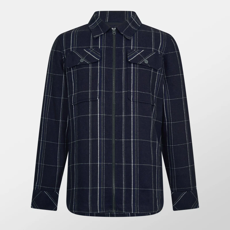 Image of G Star Mens GPO Zipped Long Sleeve Overshirt Yoto Check male Medium