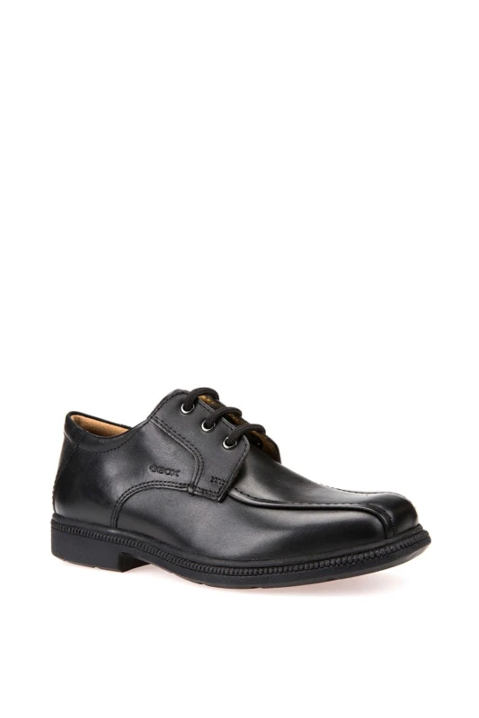 Image of Geox Mens 'J Federico H' School Shoes in Black Size: 4 Black Male 4