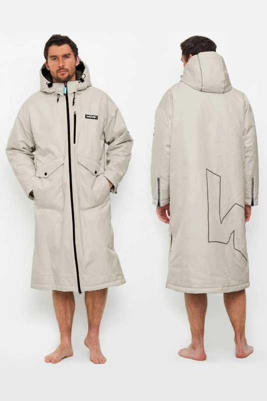 Image of Wave Spas Wave Spas Wave 3 in 1 Changing Robe - Ecru Size: X-Large Ecru XL Unisex 5061039895727