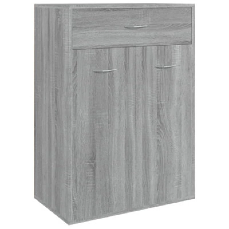 Image of Vidaxl Shoe Cabinet Grey Sonoma 60X35X84cm Engineered Wood