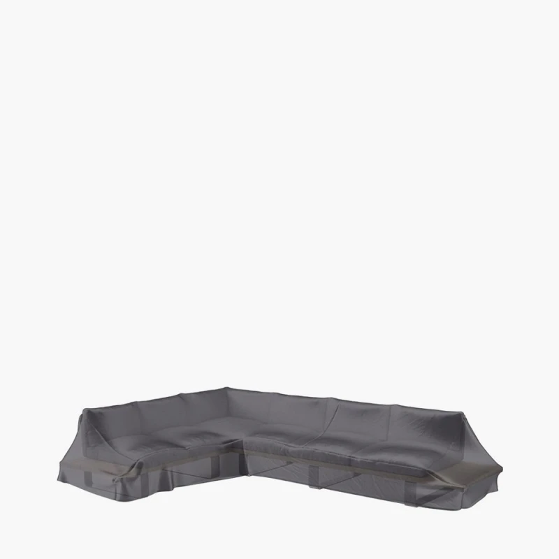 Image of Ruma AeroCover L-Shaped Sofa Breathable Polyester Right Hand 350x275x90xH30/45/70cm in Dark Grey Size: 1 Pack Dark Grey Unisex 1 Pack