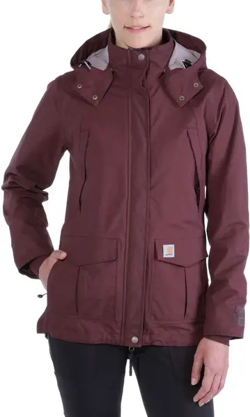Image of Carhartt Shoreline Ladies Jacket, red, Size S for Women