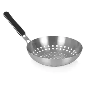 Image of Tower 28Cm Grill Wok With Folding Handle - Black