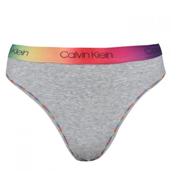 Image of Calvin Klein Rainbow Hipster Briefs - Grey Heath Prid