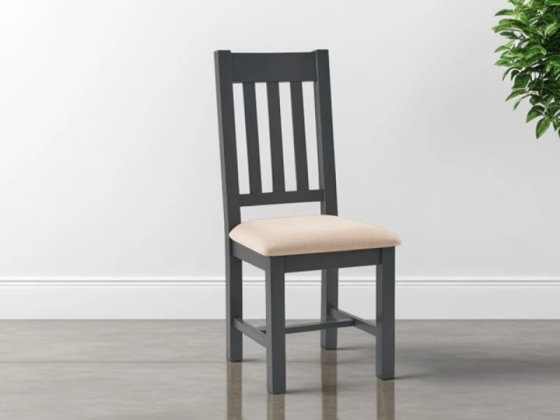 Image of Julian Bowen Bordeaux Grey and Taupe Dining Chair