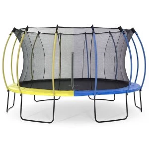 Image of Plum 14ft Colours Springsafe Trampoline and Enclosure - Snorkel Blue or Citrus Lime