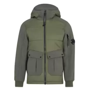 Image of CP Company Junior Boys Goggle Mix Jacket - Green
