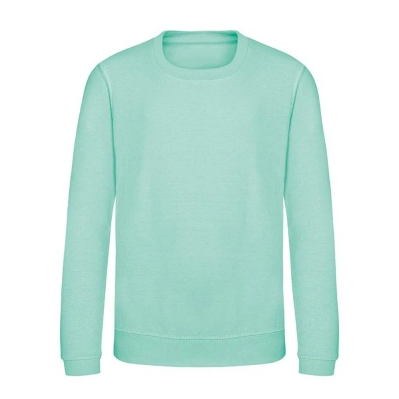 Image of AWDis Plain Sweatshirt in Mint Size: 9 Years Mint Unisex 9 Years