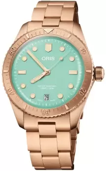 Image of Oris Watch Divers Sixty-Five Cotton Candy Wild Green Bracelet