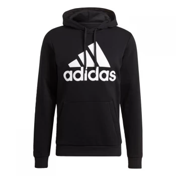 Image of adidas Essentials Fleece Big Logo Hoodie Mens - Black / White