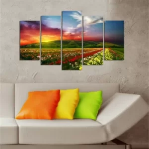 Image of 5MF-38 Multicolor Decorative MDF Painting (5 Pieces)