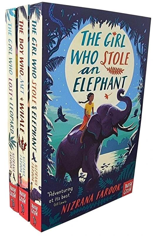 Image of Nizrana Farook 3 Books Collection Set (The Girl Who Stole an Elephant, The Boy Who Met a Whale & The Girl Who Lost a Leopard) Nizrana Farook Books