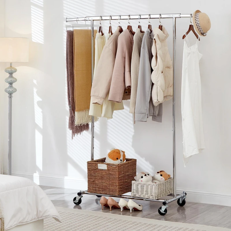 Image of House of Home Chrome Heavy Duty Clothes rail Chrome unisex One Size