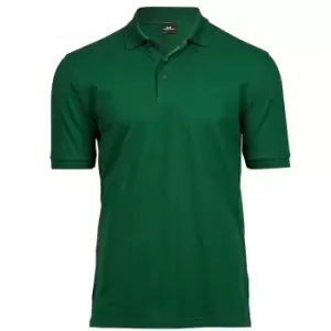 Image of Tee Jays Mens Luxury Stretch Pique Polo Shirt (M) (Forest Green)