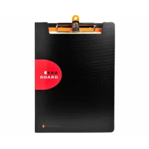 Image of Exactive Exaboard PP Clipboard A4 Black, Pack of 10