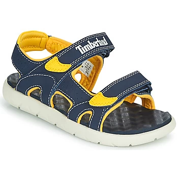 Image of Timberland PERKINS ROW 2-STRAP boys's Childrens Sandals in Blue - Sizes 7.5 toddler,8.5 toddler,9.5 toddler,10 kid,11 kid,11.5 kid
