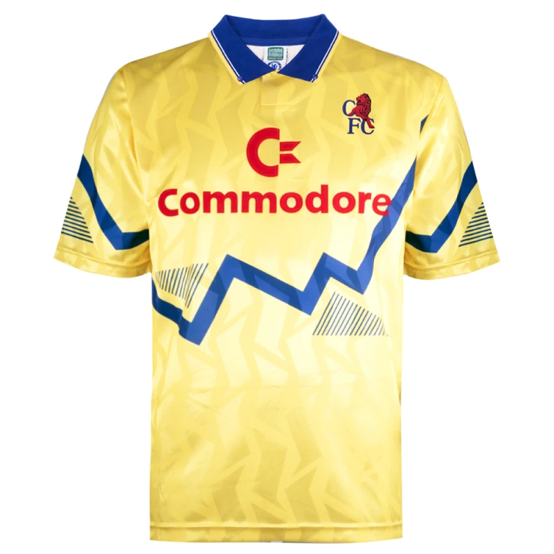 Image of Score Draw Chelsea 1990 Third Retro Football Shirt CHEL90TPYSS-S S Mens Sportswear