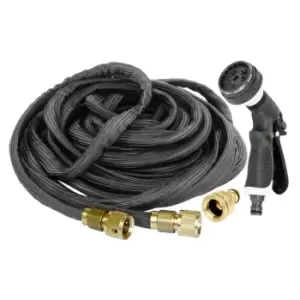 Image of Rolson Expandable Hose Pipe 75ft With HD Spray Gun