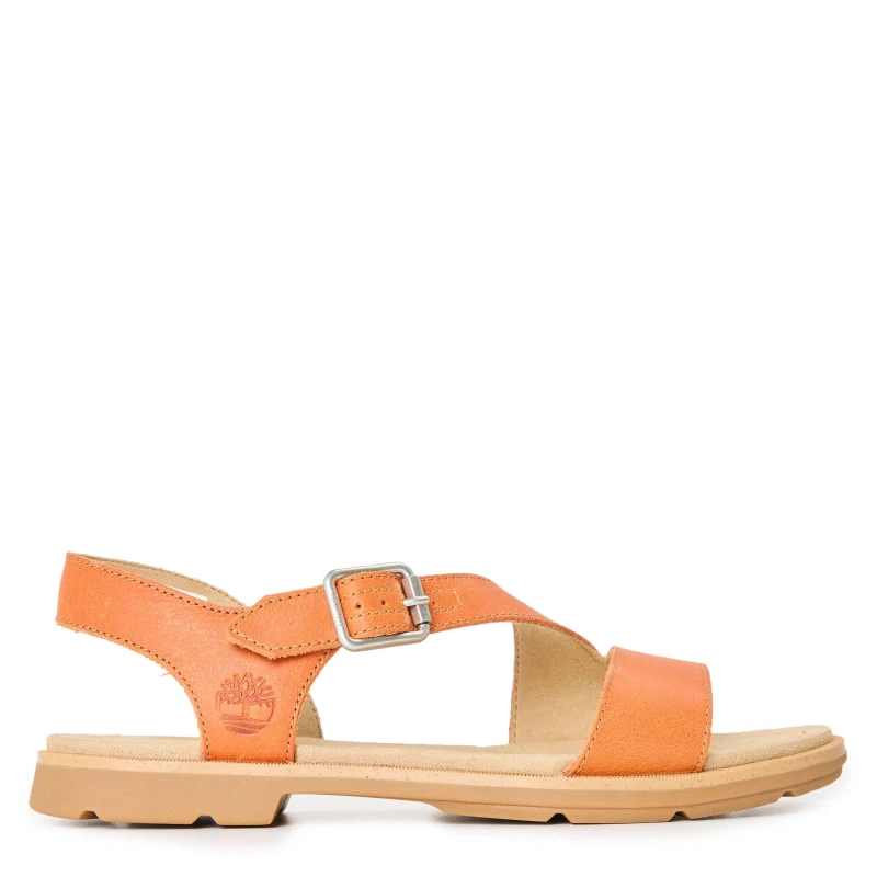 Image of Timberland Womens Backstrap Flatform Sandals Med Ornge Grain female 3.5 (36)