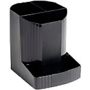 Image of Exacompta Pencil Pot 675014D Polypropylene Black 9 x 11.1 x 12.3 cm