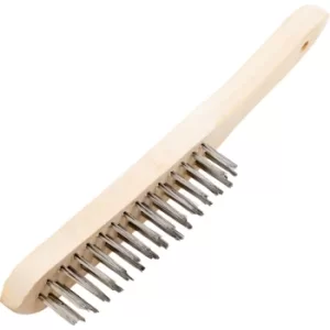 Image of 4-Row Stainless Steel Wire Scratch Brush