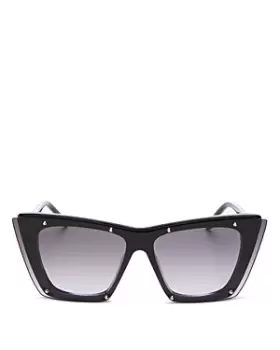 Image of Alexander McQUEEN Womens Shield Cat Eye Sunglasses, 99mm