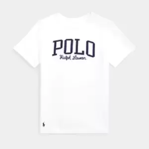Image of Polo Ralph Lauren Boys Knit T-Shirt - White - 8 Years