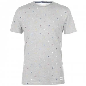 Image of SoulCal Deluxe AOP Flag T Shirt - Grey Marl