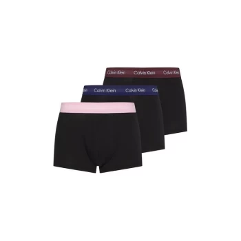 Image of Calvin Klein Pack Low Rise Trunks - Purp/Pnk/Blu