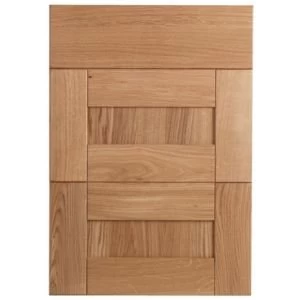 Image of Cooke Lewis Chesterton Solid Oak Drawer front W500mm Set of 3