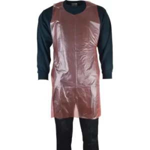 Image of Red Disposable Apron, Pack of 100