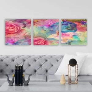Image of P293233 Multicolor Decorative Canvas Painting (3 Pieces)