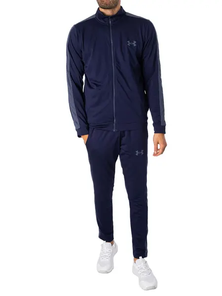 Image of Under Armour Knit Tracksuit Navy S