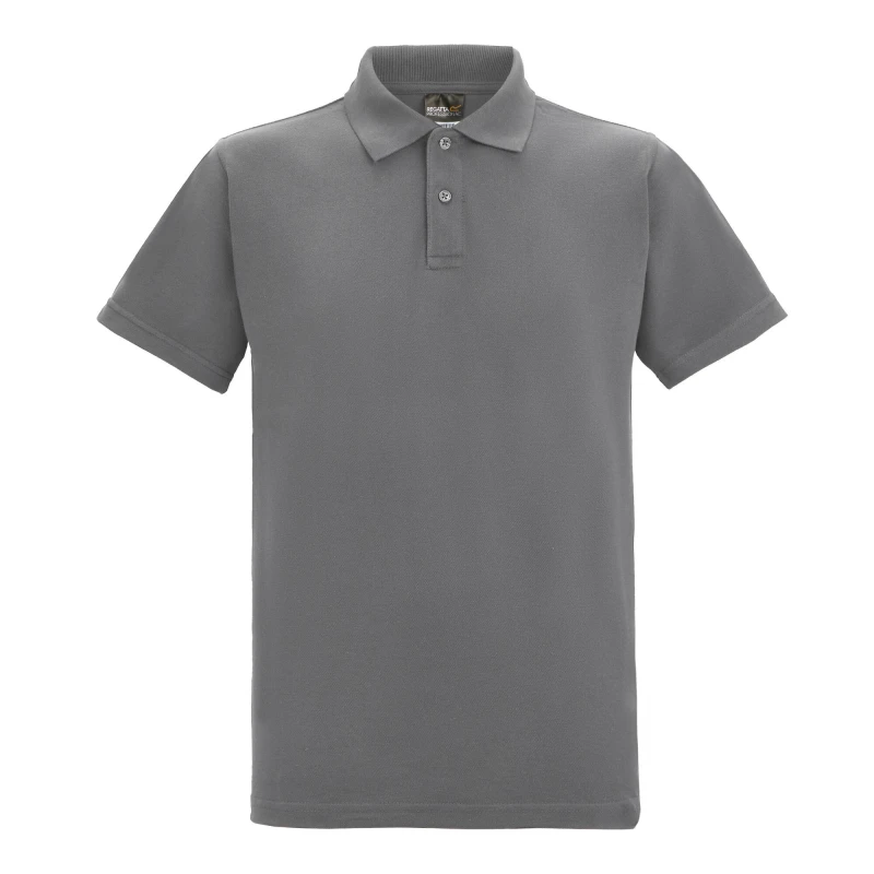 Image of Regatta Professional Mens Pique Polo Shirt in Grey Size: XS Grey Male XS